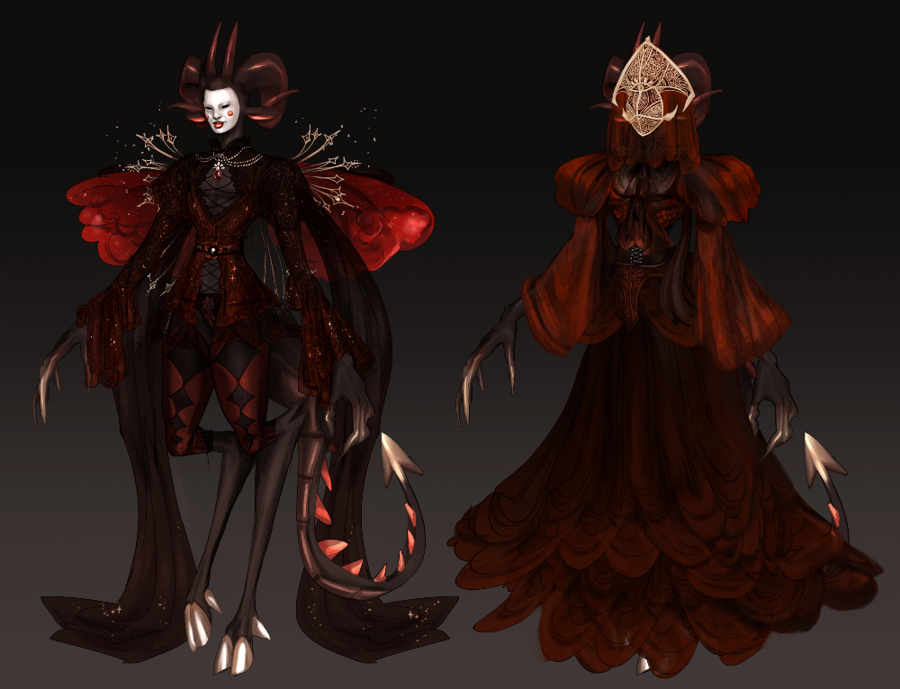A set of two other outfits for the Faun.