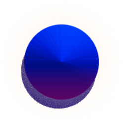 blue decorative orb